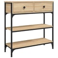 Miniatyrbilde 1 av 11: vidaXL Konsollbord sonoma eik 72,5x25x75 cm konstruert tre