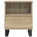 Miniatyrbillede 4 af 11: vidaXL sengeborde 2 stk. 40x35x50 cm konstrueret træ sonoma-eg