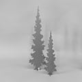 Miniatyrbild 3 av 3: Julgran / Vinter dekoration 58 cm
