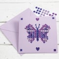 Miniatyrbild 5 av 6: Kort och kuvert - Kortstl. 15x15 cm - Pastellfärger - 50 set
