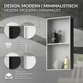 Miniatyrbillede 6 af 8: Brusekar 2 niveauer 60x30 cm sølv rustfrit stål vægniche Brusekar LuxeBath