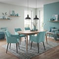 Miniatyrbillede 9 af 10: Sæt med 6 spisestuestole Stuestol Køkkenstol Lænestol Designstol