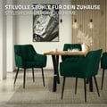 Miniatyrbild 6 av 10: Set om 2 matsalsstolar Vardagsrumsstol Köksstol Fåtölj Designstol