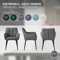 Miniatyrbild 8 av 10: Set om 2 matsalsstolar Vardagsrumsstol Köksstol Fåtölj Designstol