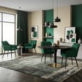Miniatyrbild 9 av 10: Uppsättning med 4 matsalsstolar Vardagsrumsstol Köksstol Fåtölj Designstol