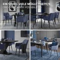 Miniatyrbild 7 av 10: Uppsättning med 6 matsalsstolar Vardagsrumsstol Köksstol Fåtölj Designstol