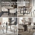 Miniatyrbild 7 av 10: Uppsättning med 4 matsalsstolar Vardagsrumsstol Köksstol Fåtölj Designstol