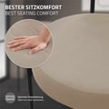 Miniatyrbild 5 av 10: Matstol set om 4 med teddy tyg med ryggstöd brun Köksstol ML-Design