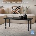 Miniatyrbillede 4 af 9: ML-Design sæt med 4 bordben I-Design 42 cm, mørkegrå, industrielt look, pulverlakeret stål, kantet, profil 4x4 cm, højdejusterbare møbelben 1-4 cm,