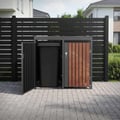 Miniatyrbild 9 av 10: ML-Design Avfallskärlbox 4 kärl; 240L; 264x80x116;3 cm; Antracit-Rostoptik; Stål/Cortenstål; Låsbar avfallskärlsförklädnad med fällbart lock/4