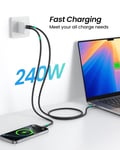 Miniatyrbild 4 av 8: NÖRDIC 1m USB4 V2.0 120G 16K 240W kompatibel med Thunderbolt