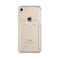 Miniatyrbillede 1 af 5: iPhone 7/8/SE (2020/2022) Stöttåligt Skal med Korthållare - Transparent