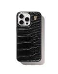 Pikkukuva 1 / 4: Vegan Leather Case MagSafe iPhone 15 Pro Max Black Croco