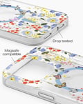 Miniatyrbild 2 av 3: Clear Case MagSafe iPhone 14 Pro Max Artistic Garden