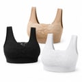 Miniatyrbilde 1 av 4: Comfort Bra – 3 stk. sømløs BH med feminine blonder