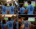 Miniatyrbild 2 av 2: Messi stil Argentina fotboll t-shirt - ljus blå