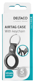Miniatyrbillede 6 af 7: Apple AirTag case, keychain, vegan leather, black