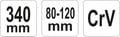 Miniatyrbillede 3 af 3: Hagenøgle Med næse, leddelt 80-120 MM / YT-01673 / yato