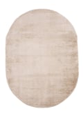 Miniatyrbillede 1 af 6: Nora Beige Oval Ryatæppe 240x340 cm i Polypropylen