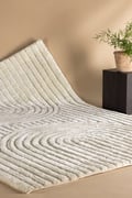 Miniatyrbillede 6 af 6: Veron Vit Ryatæppe 160x230 cm i 100% Polyester