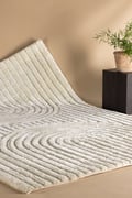 Miniatyrbillede 3 af 6: Veron Hvid 200x290 cm Ryatæppe i Polyester