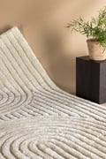 Miniatyrbillede 3 af 6: Veron Vit Ryatæppe 160x230 cm i 100% Polyester