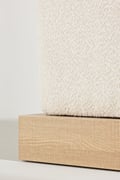 Miniatyrbillede 4 af 5: Rektangulær Sækkepuff Velvyndale i Hvid Bouclé