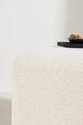 Miniatyrbillede 5 af 5: Rektangulær Sækkepuff Velvyndale i Hvid Bouclé