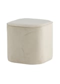Miniatyrbild 4 av 6: Sittpuff Adela Velvet Vit