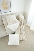 Miniatyrbillede 5 af 5: Pude med fyld 50x50 cm kat beige
