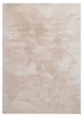 Miniatyrbillede 1 af 6: Fluffy Beige Vaskbar Blød Rygmåtte 120x170 cm