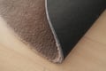 Miniatyrbillede 6 af 6: Fluffy Taupe Rund 200 cm Vaskbar Blød Ryatæppe