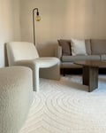 Miniatyrbild 2 av 6: Rabbit Bene Offwhite 200x290 cm Tvättbar Pälsmatta