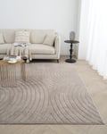 Miniatyrbillede 2 af 5: Rabbit Bene Taupe Vaskbar Pelsmåtte 140x200 cm