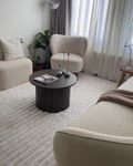 Miniatyrbillede 2 af 6: Rabbit Stripe Offwhite Pelsmåtte 160x230 cm