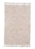 Miniatyrbillede 1 af 6: Rio Beige Bomuldstæppe 160x230 cm