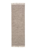 Miniatyrbillede 1 af 6: Dante Beige Uldtæppe 80x250 cm - Blødt og Holdbart