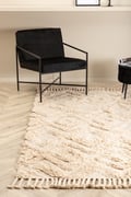 Miniatyrbillede 2 af 6: Rio Beige Bomuldstæppe 160x230 cm