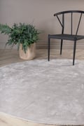 Miniatyrbillede 2 af 6: Brillo Rundt Viskose/Tæppe 200 cm i Sølv