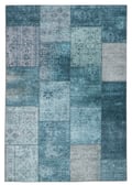Miniatyrbild 1 av 5: Vero Flora Blå 200x290 cm Patchwork Matta