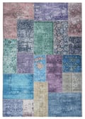 Miniatyrbild 1 av 5: Vero Rosso Multi 200x290 cm Patchwork Matta