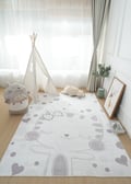 Miniatyrbillede 2 af 5: Zappy Kitty Børnetæppe 120x170 cm Creme