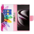 Miniatyrbillede 4 af 4: Pung Etui Samsung Galaxy S22 Ultra - Farverig Blomst