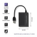 Pikkukuva 1 / 5: Qoltec Kiintolevy-/SSD-kotelo 2,5" SATA3 | USB 3.0 | Musta