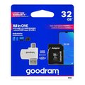 Miniatyrbillede 1 af 10: Goodram 32GB M1A4 UHS-I microSDHC hukommelseskort + adapter