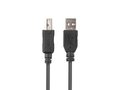 Miniatyrbillede 4 af 5: Lanberg USB 2.0-kabel USB-A(han)->USB-B(han) 1,8m sort ferritboks