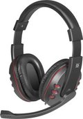 Miniatyrbillede 7 af 10: Defender Warhead G-160 Gaming hovedtelefoner med mikrofon sort og rød + GRA