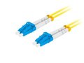 Miniatyrbillede 1 af 8: Lanberg SM LC/UPC-LC/UPC duplex fiberoptisk patchledning 3,0 mm lszh G657A1 3m gul