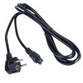 Pikkukuva 1 / 3: Akyga AK-NB-01A CEE 7/7 - IEC C5 kannettavan tietokoneen virtajohto (apilanlehtikuvio) 250V/50Hz 2.5A 3m musta