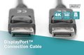 Pikkukuva 4 / 6: DisplayPort-kaapeli, jossa salvat, 4K 60Hz UHD, tyyppi DP/DP M/M, musta, 2m